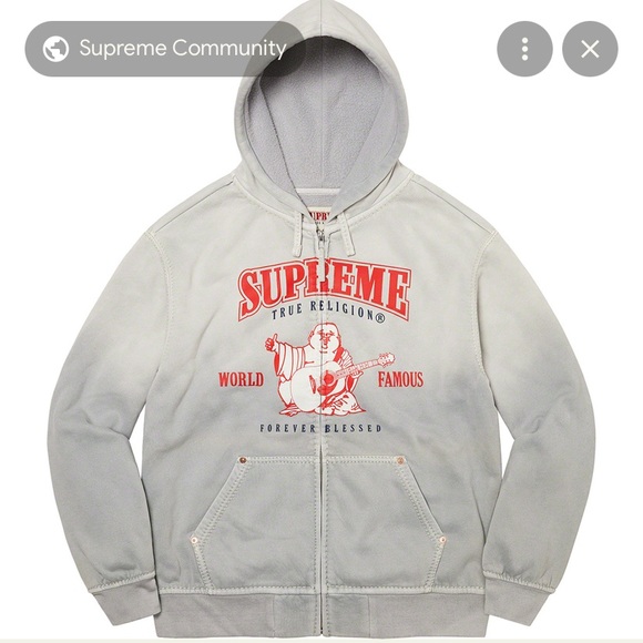 brand Supreme/true religion grey washed